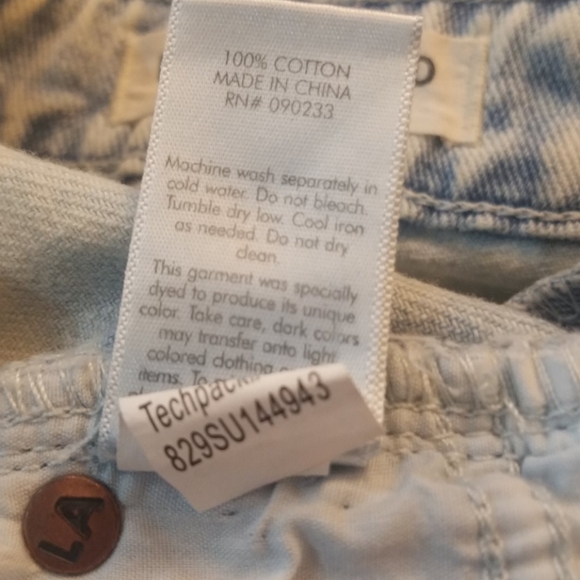 Distressed Acid Wash Mom Shorts. Sz 7. Pacsun - Picture 5 of 5